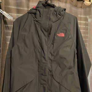 North Face Grey and Pink Jacket